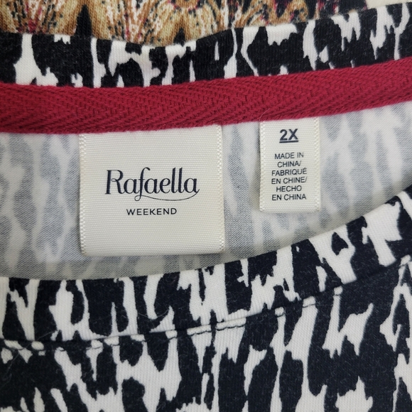 2 Rafaella Weekend Studded Zipper Top Bundle Lot 2X Plus - Picture 6 of 7